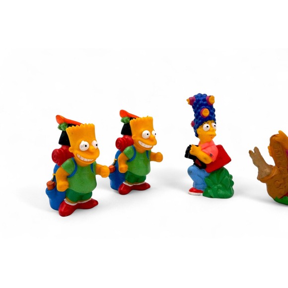 Vtg 1990 Burger King Simpsons Camping PVC Figurine Toy Set Of‎ 4 90s Retro - Picture 5 of 8